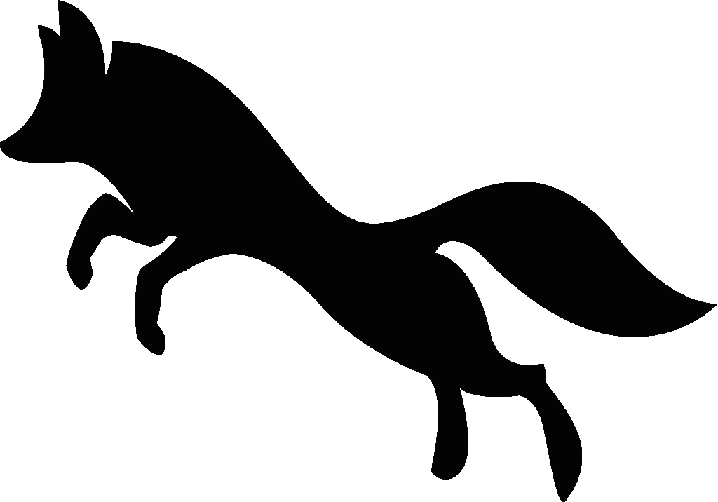 Logo da Foxie em cor preta