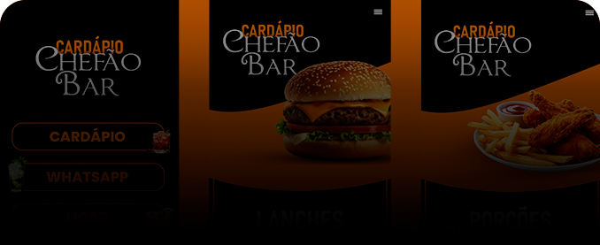 Imagem de um design criativo para cardápio digital.